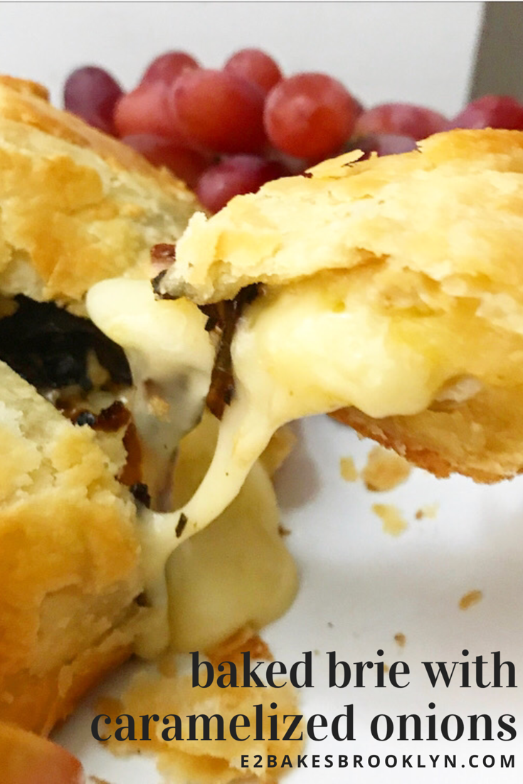 Baked Brie with Caramelized Onions