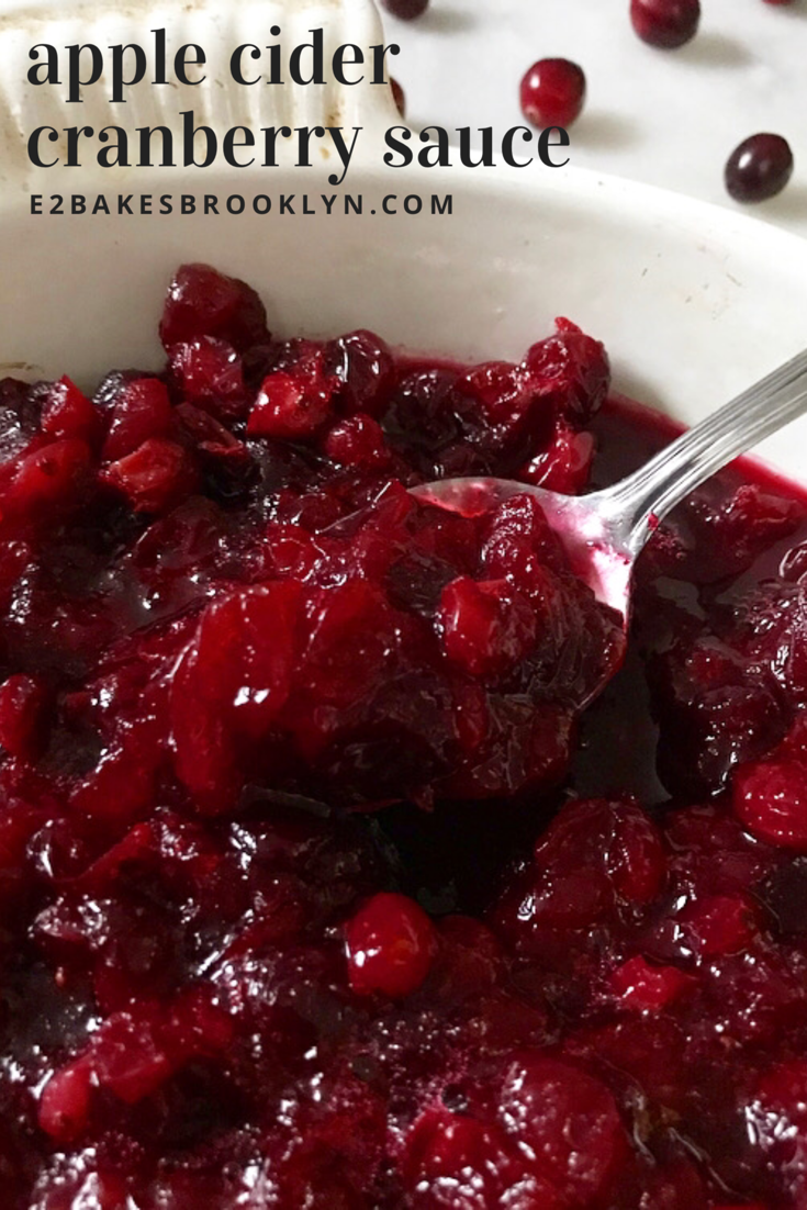 Apple Cider Cranberry Sauce