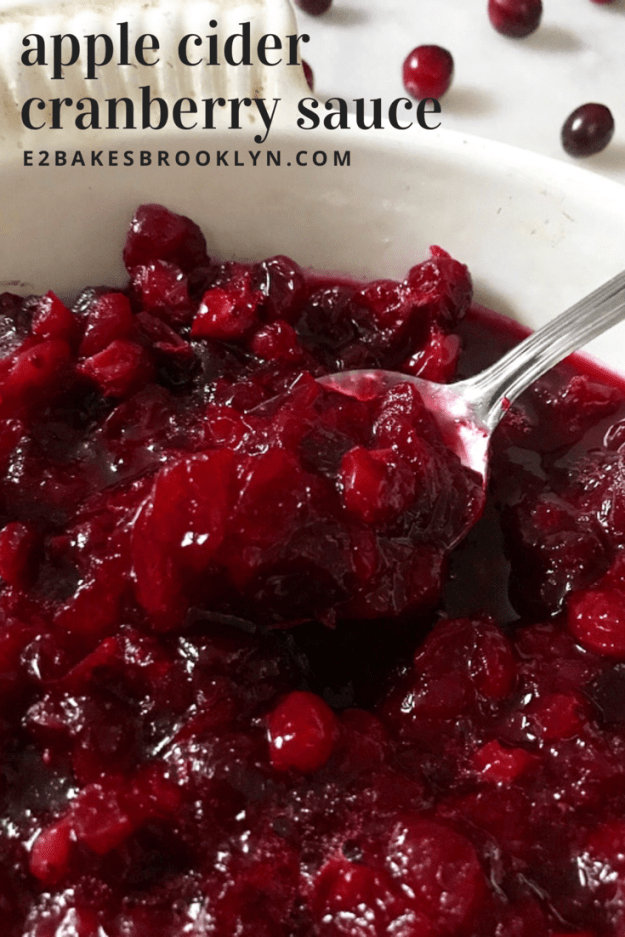 Apple Cider Cranberry Sauce