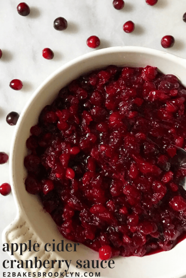 Apple Cider Cranberry Sauce