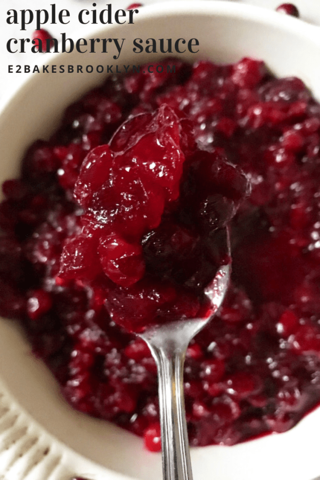 Apple Cider Cranberry Sauce
