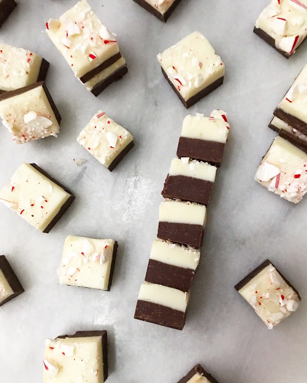 Easy Peppermint Mocha Fudge