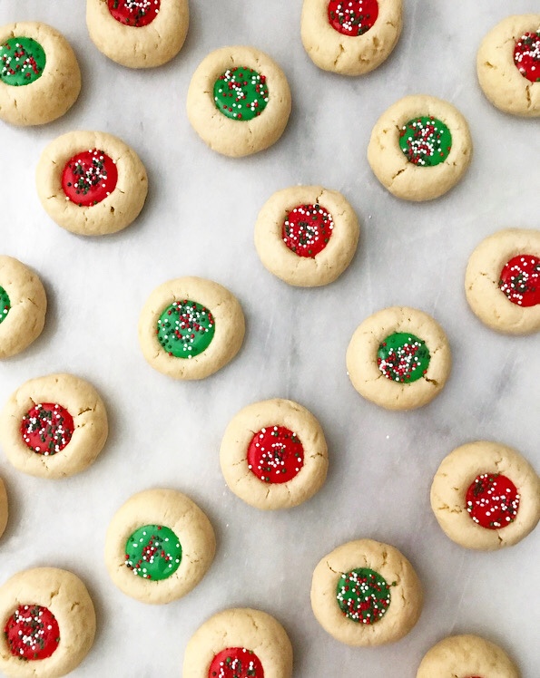 Holiday Icing Thumbprints