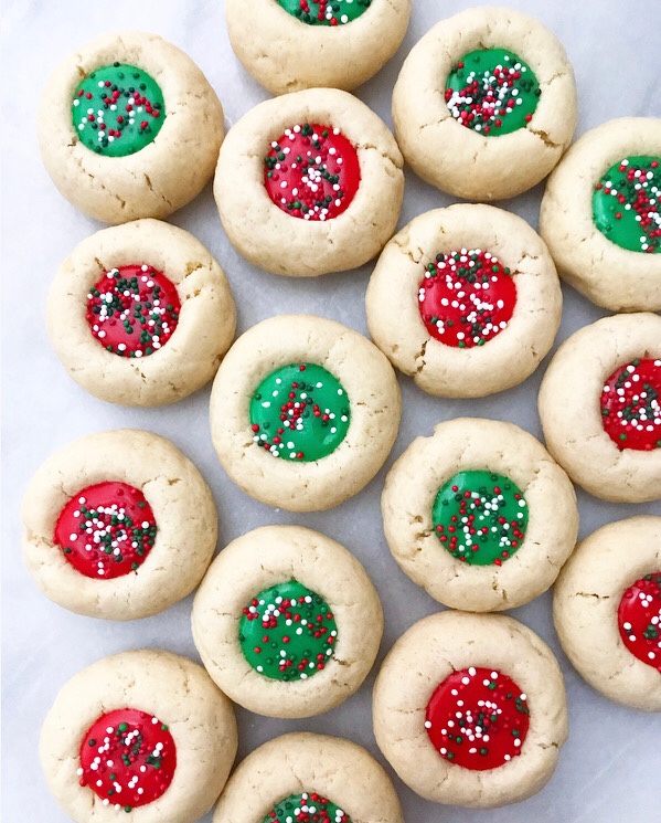 Holiday Icing Thumbprints