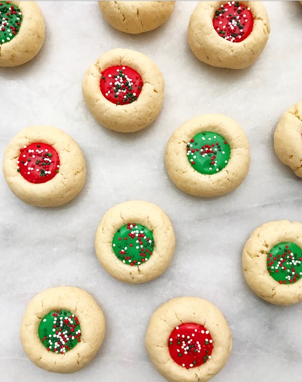 Holiday Icing Thumbprints