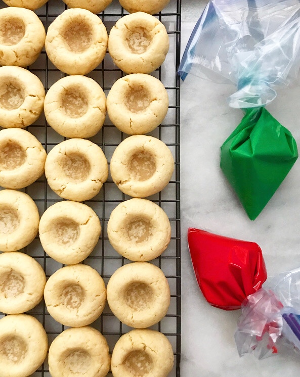 Holiday Icing Thumbprints