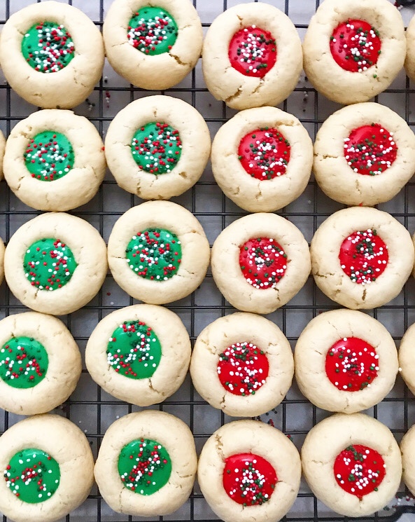 Holiday Icing Thumbprints
