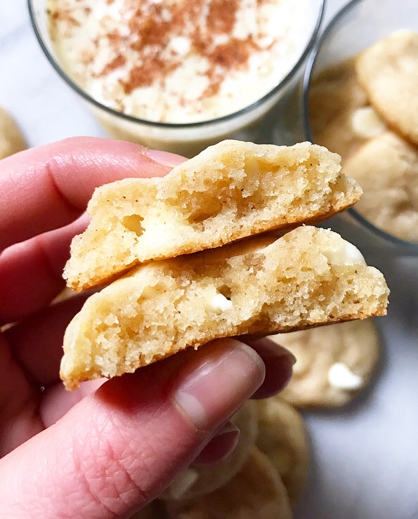 Soft & Chewy Eggnog Cookies