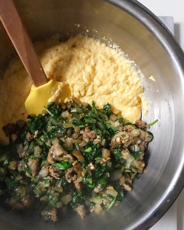 Polenta Breakfast Bake