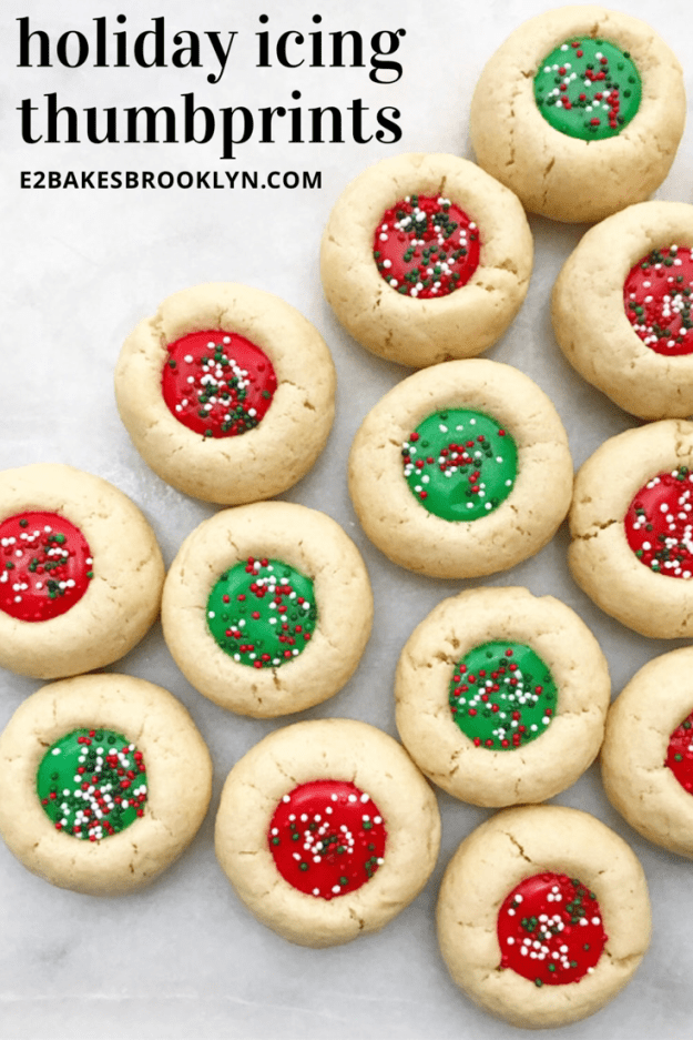 Holiday Icing Thumbprints