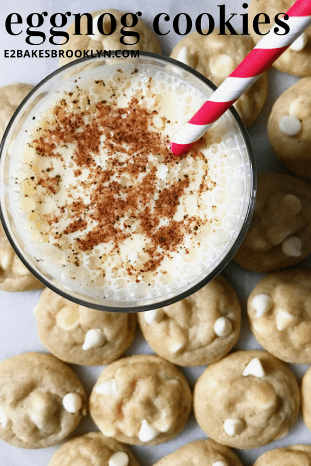 Soft & Chewy Eggnog Cookies