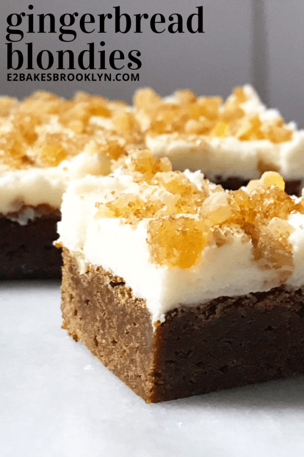 Gingerbread Blondies