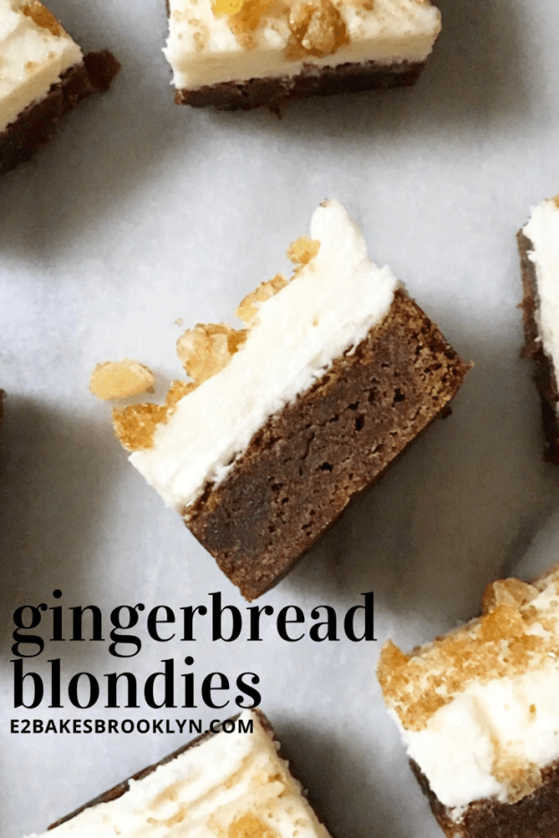 Gingerbread Blondies