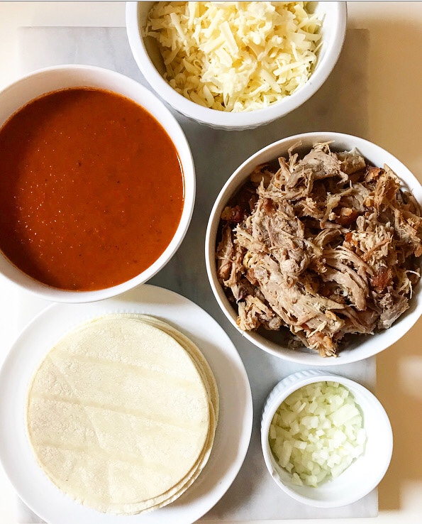 Pork Enchiladas with Smoky Chipotle Sauce