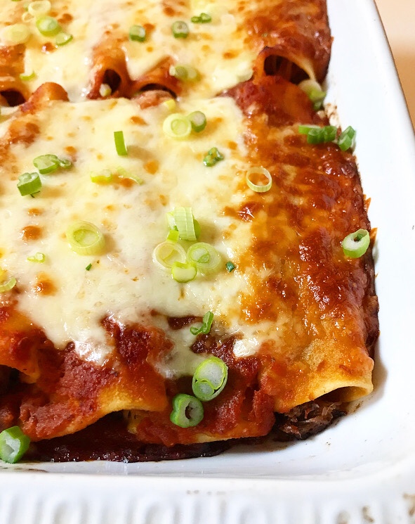 Pork Enchiladas with Smoky Chipotle Sauce