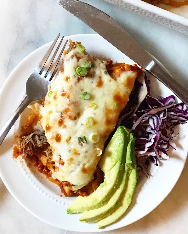 Pork Enchiladas with Smoky Chipotle Sauce