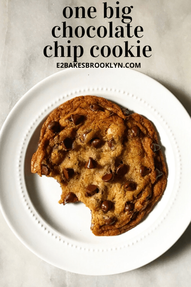 One Big Chocolate Chip Cookie