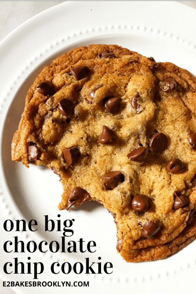 One Big Chocolate Chip Cookie