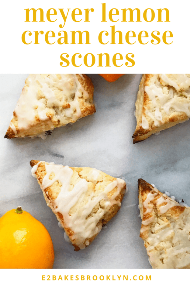 Meyer Lemon Cream Cheese Scones 