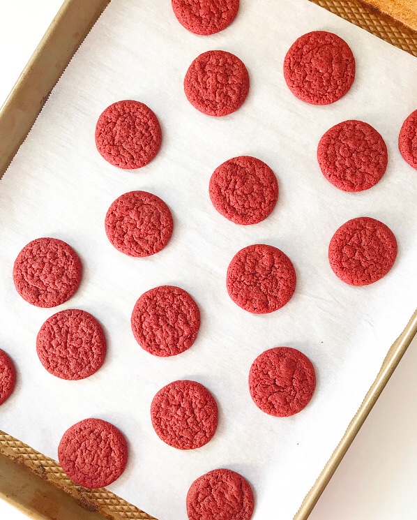 Red Velvet Sandwich Cookies