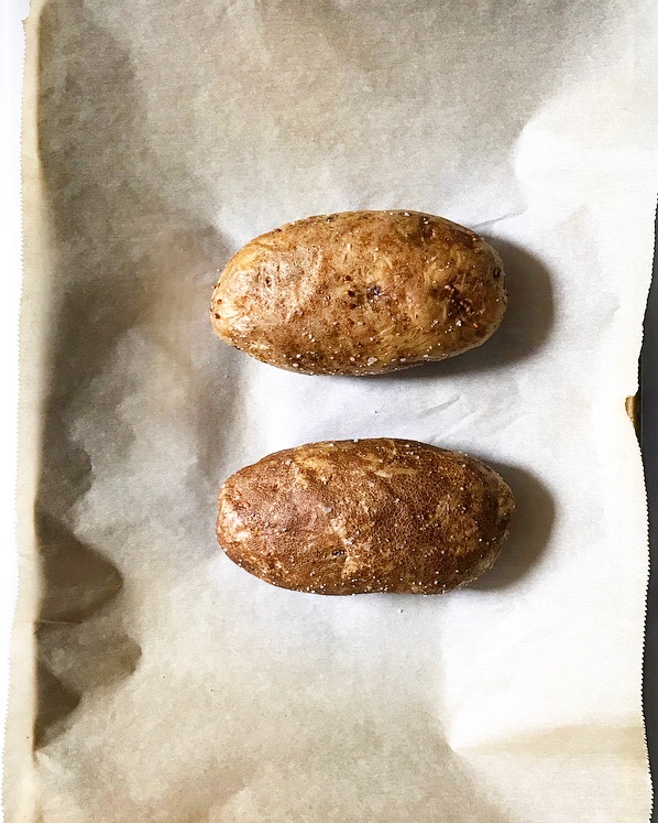 Spinach-Artichoke Twice-Baked Potatoes