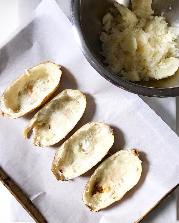 Spinach-Artichoke Twice-Baked Potatoes