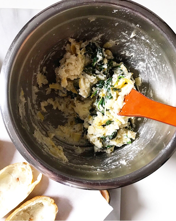 Spinach-Artichoke Twice-Baked Potatoes