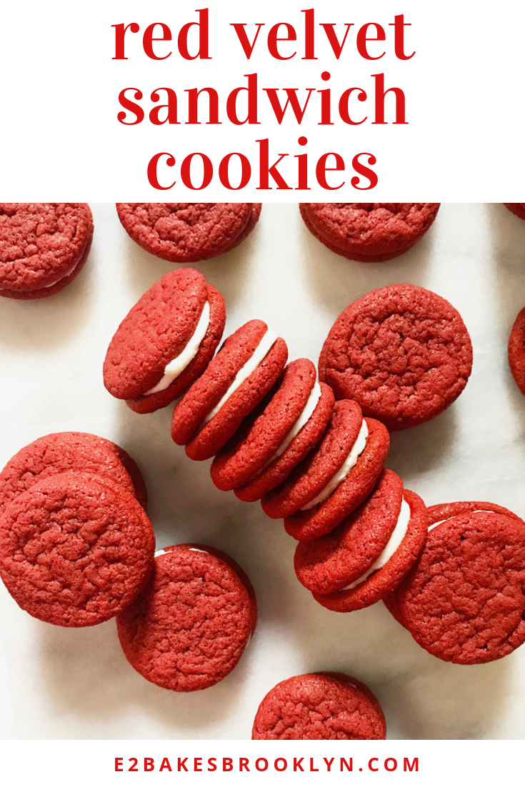 Red Velvet Sandwich Cookies