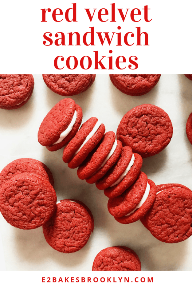 Red Velvet Sandwich Cookies