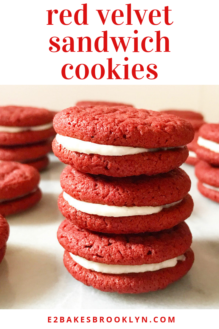 Red Velvet Sandwich Cookies