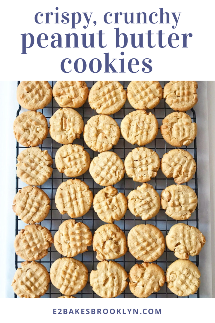 Crispy, Crunchy Peanut Butter Cookies