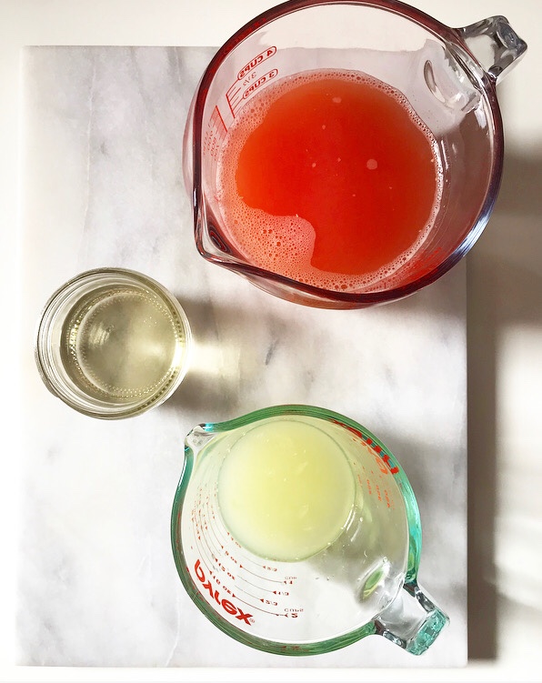 Sparkling Grapefruit-Lime Aguas Frescas