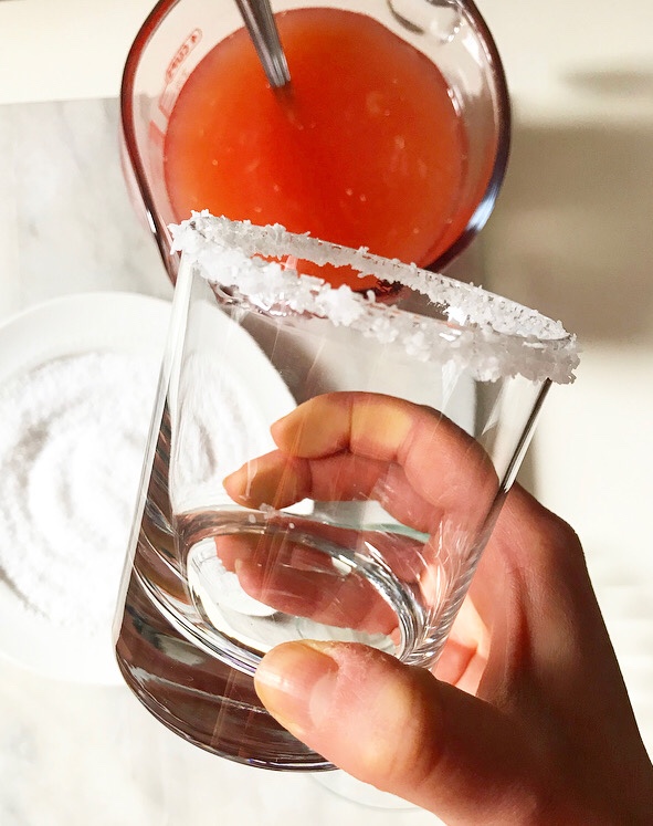 Sparkling Grapefruit-Lime Aguas Frescas