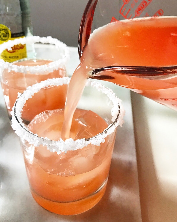 Sparkling Grapefruit-Lime Aguas Frescas