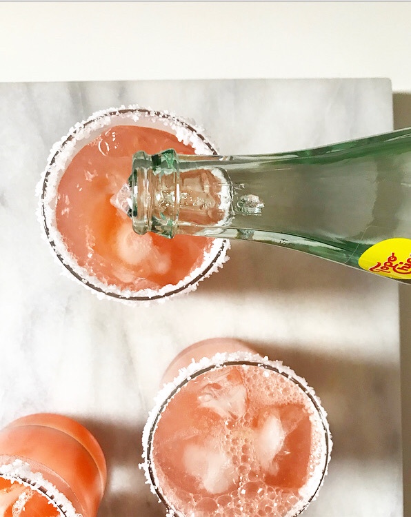 Sparkling Grapefruit-Lime Aguas Frescas