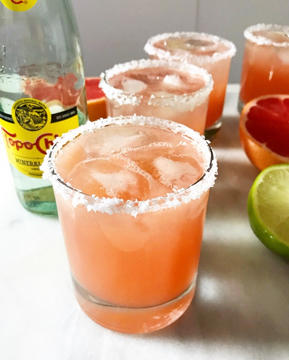 Sparkling Grapefruit-Lime Aguas Frescas