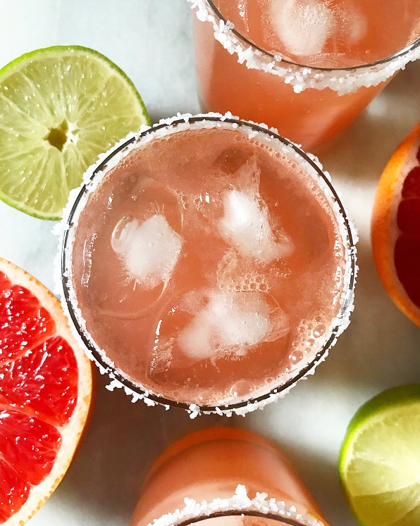 Sparkling Grapefruit-Lime Aguas Frescas
