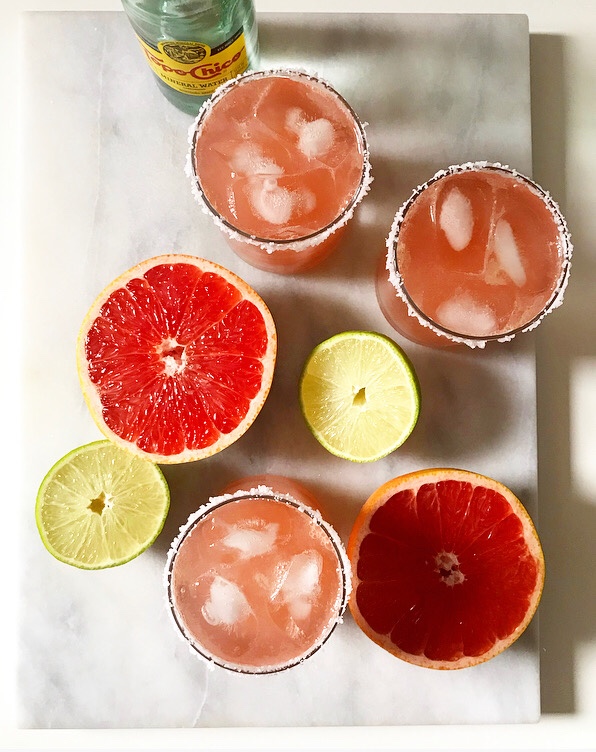 Sparkling Grapefruit-Lime Aguas Frescas