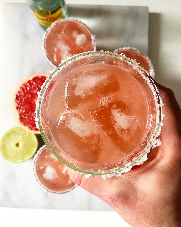 Sparkling Grapefruit-Lime Aguas Frescas