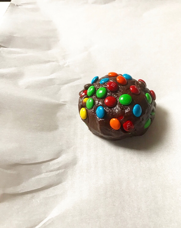 One Big Chocolate M&Ms Cookie