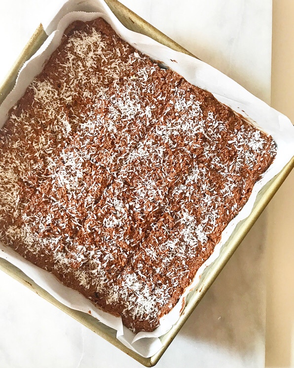 Coconut Cluster Brownies