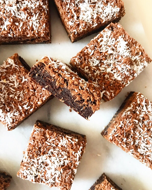 Coconut Cluster Brownies