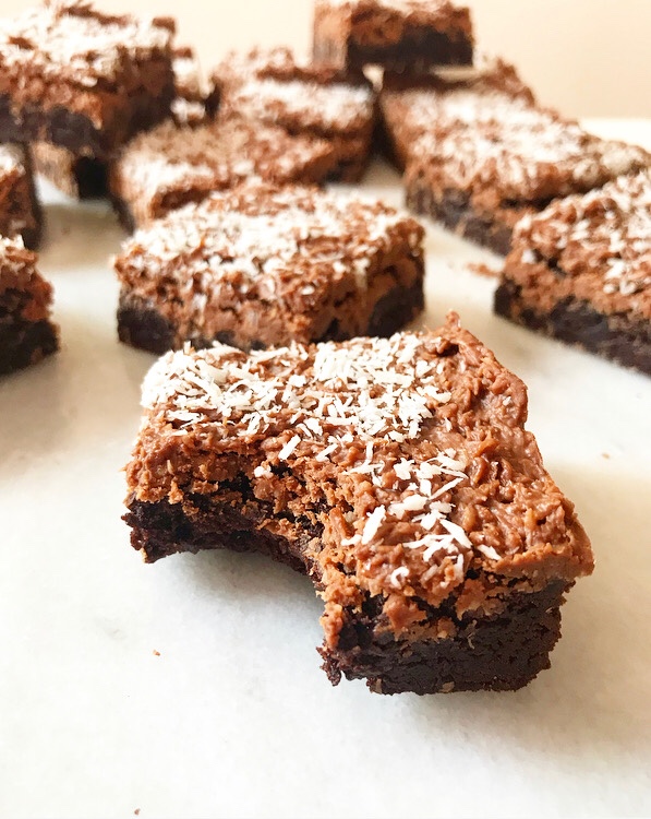 Coconut Cluster Brownies