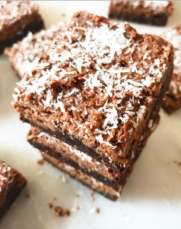 Coconut Cluster Brownies