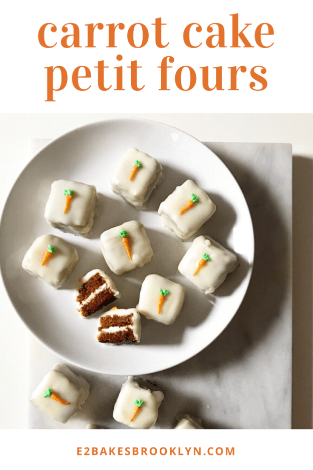 Carrot Cake Petit Fours
