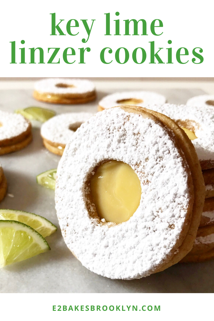 Key Lime Linzer Cookies