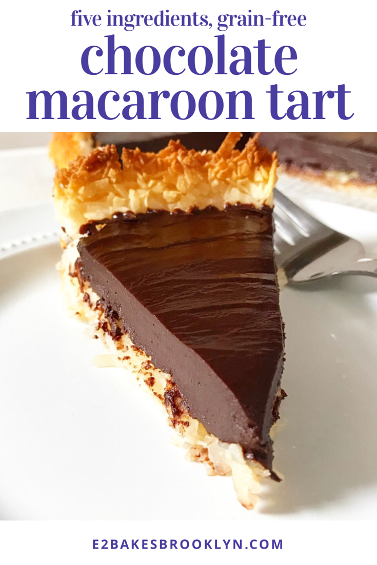 Chocolate Macaroon Tart {Five Ingredients, Grain-Free}