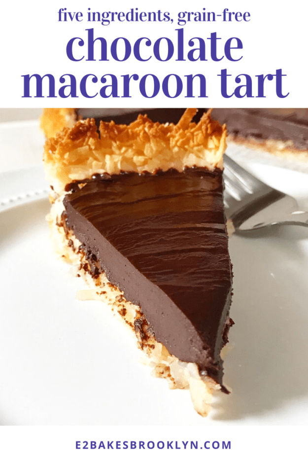 Chocolate Macaroon Tart {Five Ingredients, Grain-Free}