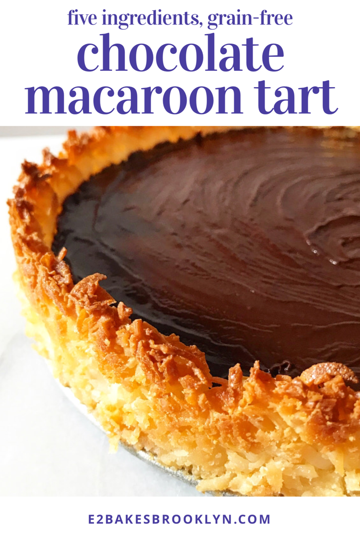 Chocolate Macaroon Tart {Five Ingredients, Grain-Free}