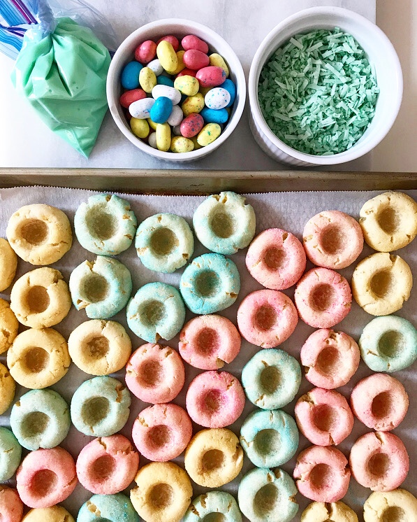 Easter Basket Thumbprints